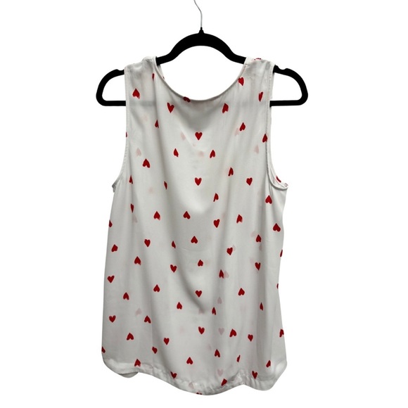 💎 In Every Story Hearts Sleeveless Blouse White - Picture 3 of 9